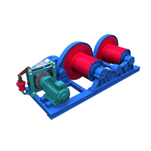 double drum wire rope winch