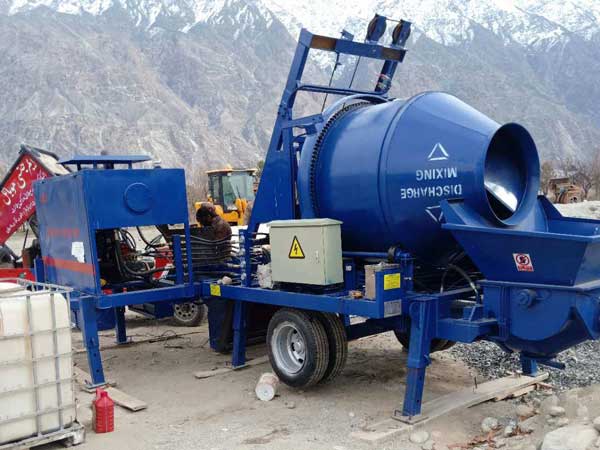 ABJZ40C diesel concrete pump with mixer