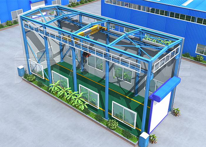 Single span steel structure