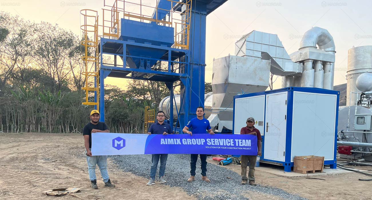 client feedback for asphalt drum mix plant equipment